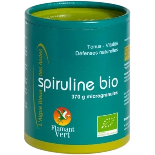Flamant Vert Spiruline Bio Microgranules 370 g