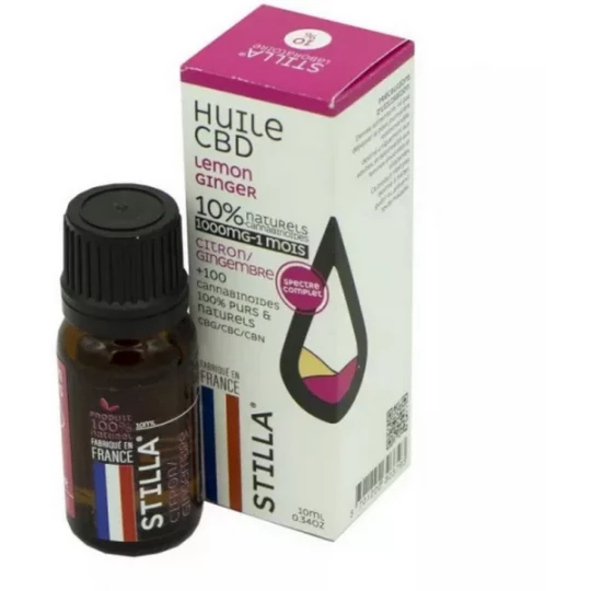 Stilla Huile CBD Citron-Gingembre 10 % Flacon 10 ml