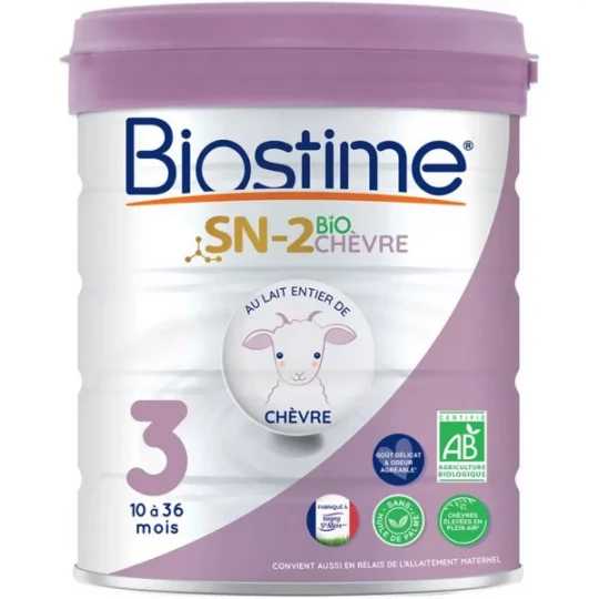 Biostime SN-2 Bio Chèvre Au Lait Entier de Chèvre 3ème Age 10 à 36 mois Poudre 800 g