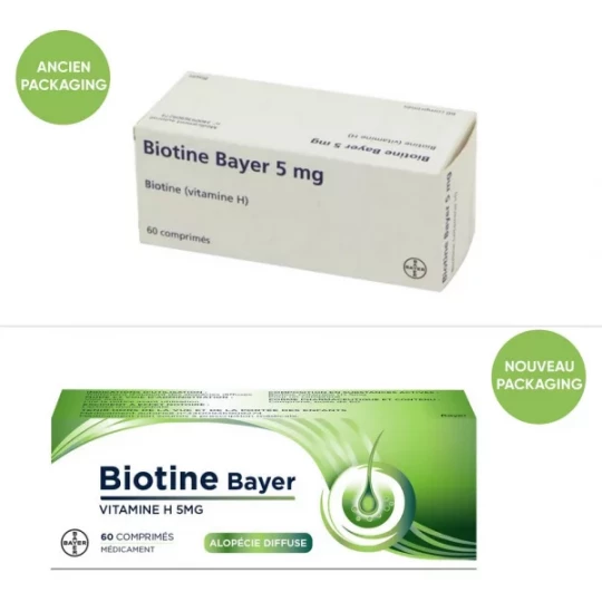 Biotine Bayer 5 mg Comprimés x 60 - image 6