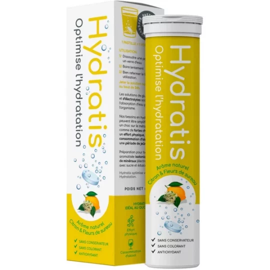 Hydratis Citron & Fleur de Sureau Pastilles x 20