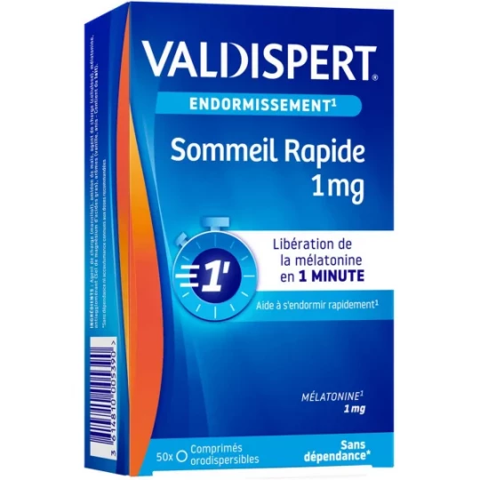 Valdispert Sommeil Rapide 1 mg Comprimés Orodispersibles x 50
