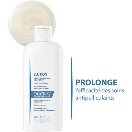 Ducray Elution shampoing doux équilibrant 200 ml - image 2