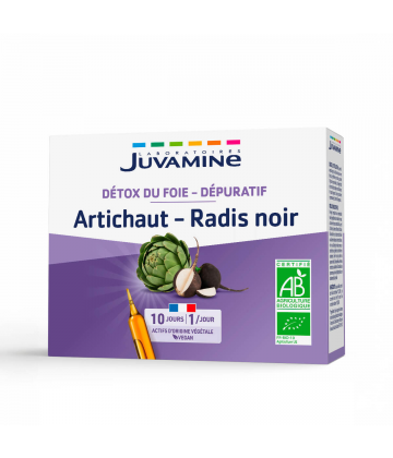 Juvamine Dépuratif Détoxifiant Radis Noir Artichaut Ampoules x 10