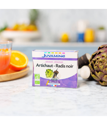 Juvamine Dépuratif Détoxifiant Radis Noir Artichaut Ampoules x 10