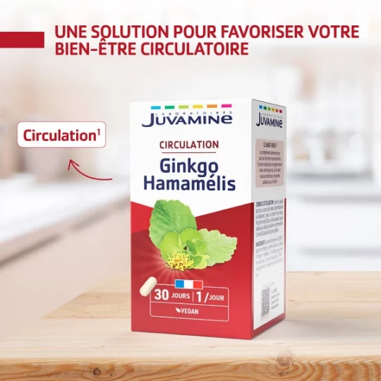 Juvamine Ginkgo Hamamélis Gélules Végétales x 30 - image 2