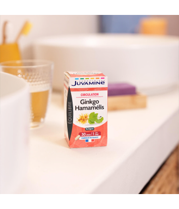 Juvamine Ginkgo Hamamélis Gélules Végétales x 30