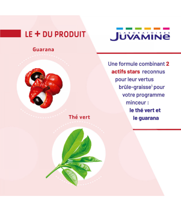 Juvamine Minceur Thé Vert Guarana Gélules x 30
