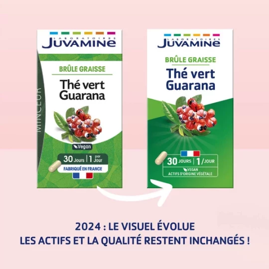 Juvamine Minceur Thé Vert Guarana Gélules x 30 - image 4