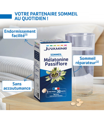 Juvamine Détente Mélatonine Passiflore Comprimés x 30