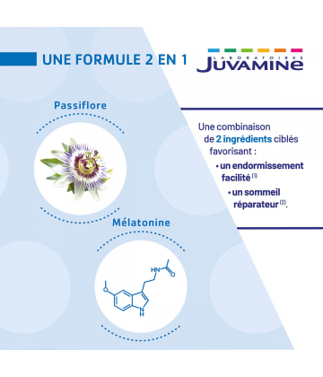 Juvamine Détente Mélatonine Passiflore Comprimés x 30