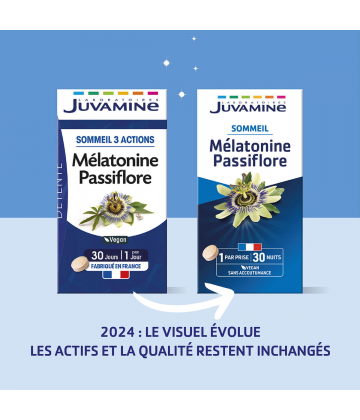 Juvamine Détente Mélatonine Passiflore Comprimés x 30