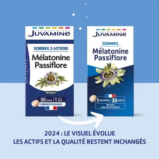 Juvamine Détente Mélatonine Passiflore Comprimés x 30 - image 5