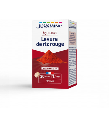 Juvamine Équilibre Levure de Riz Rouge Coenzyme Q10 Comprimés x 30