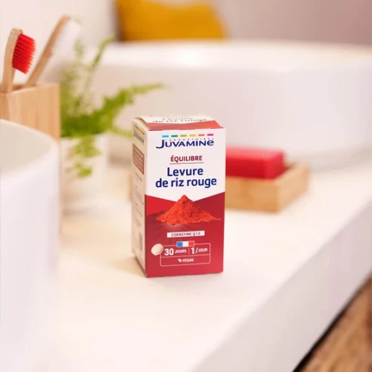 Juvamine Équilibre Levure de Riz Rouge Coenzyme Q10 Comprimés x 30 - image 5