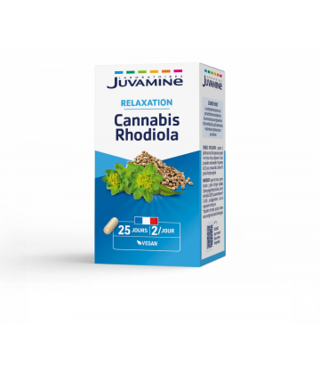 Juvamine Relaxation Cannabis Rhodiola Gélules Végétales x 50