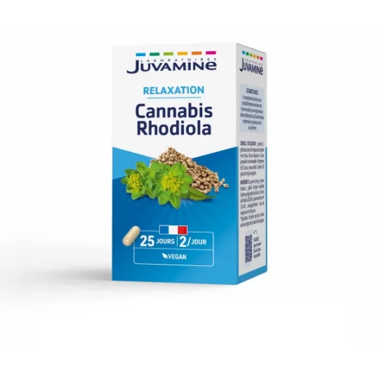 Juvamine Relaxation Cannabis Rhodiola Gélules Végétales x 50