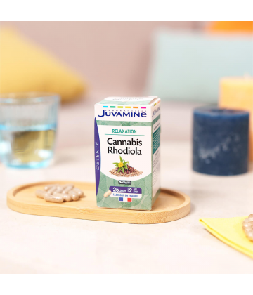 Juvamine Relaxation Cannabis Rhodiola Gélules Végétales x 50
