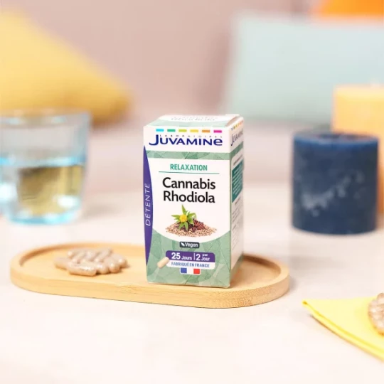 Juvamine Relaxation Cannabis Rhodiola Gélules Végétales x 50 - image 3