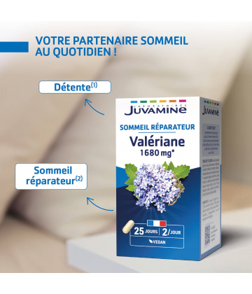 Juvamine Sommeil Réparateur Valériane 1680 mg Gélules x 50