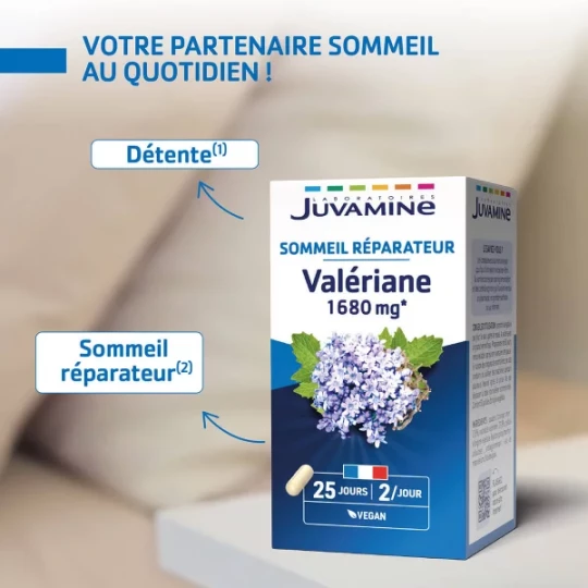 Juvamine Sommeil Réparateur Valériane 1680 mg Gélules x 50 - image 2