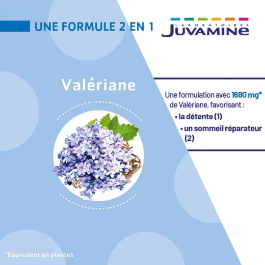 Juvamine Sommeil Réparateur Valériane 1680 mg Gélules x 50 - image 3