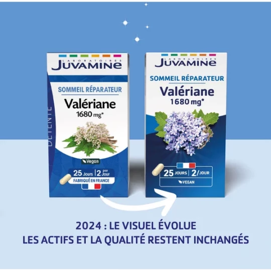 Juvamine Sommeil Réparateur Valériane 1680 mg Gélules x 50 - image 4