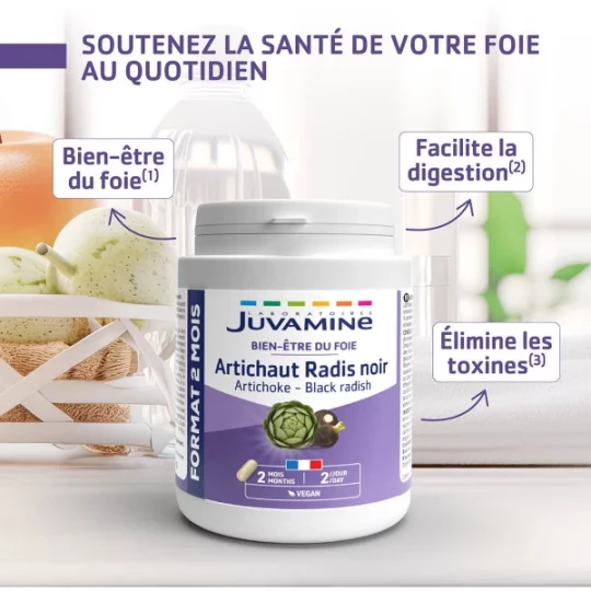 Juvamine Foie Artichaud Radis Noir Gélules x 120 - image 2