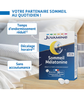 Juvamine Sommeil Mélatonine Comprimés x 30