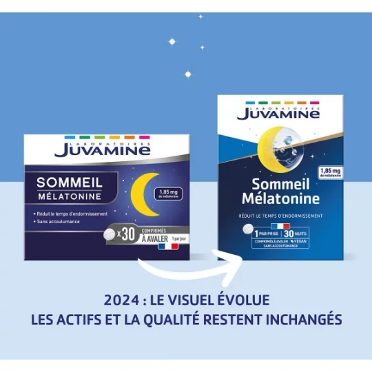 Juvamine Sommeil Mélatonine Comprimés x 30 - image 4