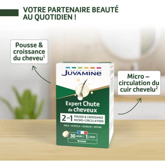 Juvamine Chute Cheveux Comprimés x 30 - image 4