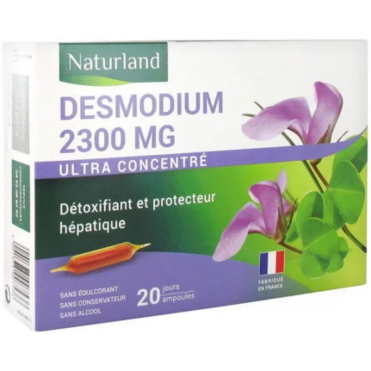 Naturland Desmodium 2300 mg Ampoules Buvables 10 ml x 20