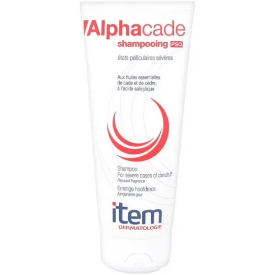 Item Dermatologie Alphacade Shampoing PSO Etats Pelliculaires Sévères 200 ml