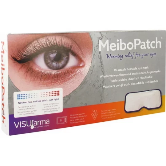 VISUfarma Meibopatch Patch Oculaire Chauffant Réutilisable