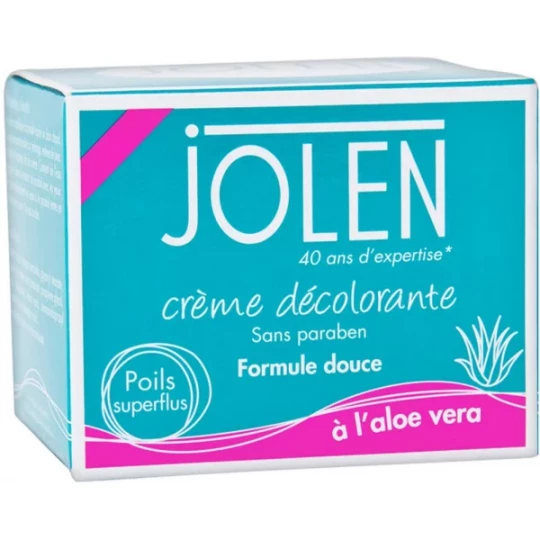 Jolen Crème Décolorante Formule Douce à l'Aloe Vera 125 ml + Activateur 30 g