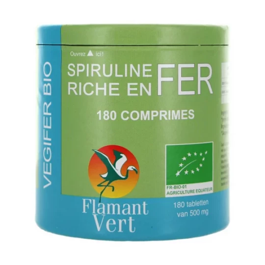 Flamant Vert Végifer Bio comprimés 180 x 500 mg