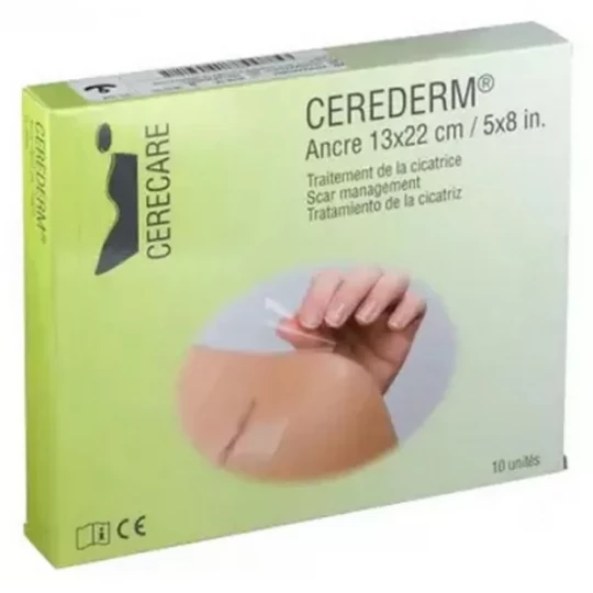 Cerecare Cerederm Ancre Traitement de la Cicatrice 13 x 22 cm x 10