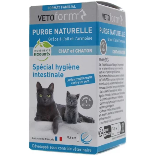 Vetoform Spécial Hygiène Intestinale Chat et Chaton Comprimés x 50
