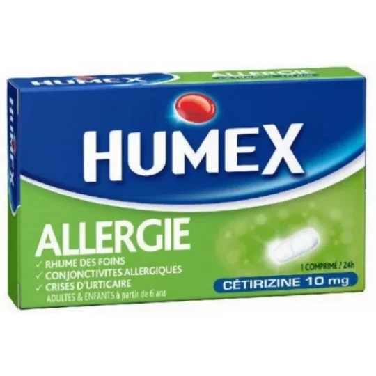 Humex Allergie Cétirizine 10 mg x 7