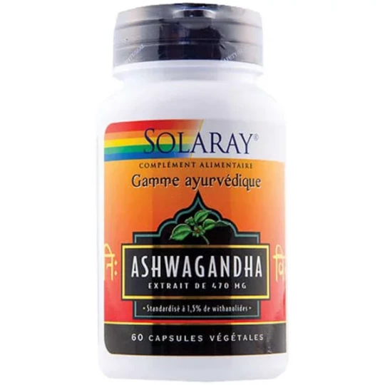 Solaray Ashwagandha Capsules Végétales x 60