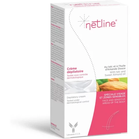 Netline Crème dépilatoire Visage et zones sensibles 75 ml