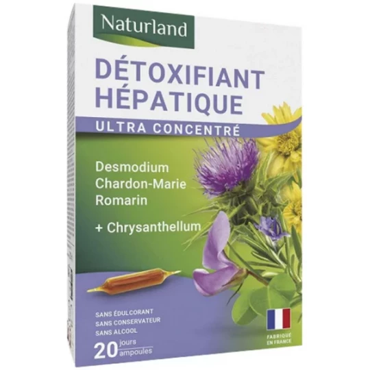 Naturland Détoxifiant Hépatique Ampoules 10 ml x 20