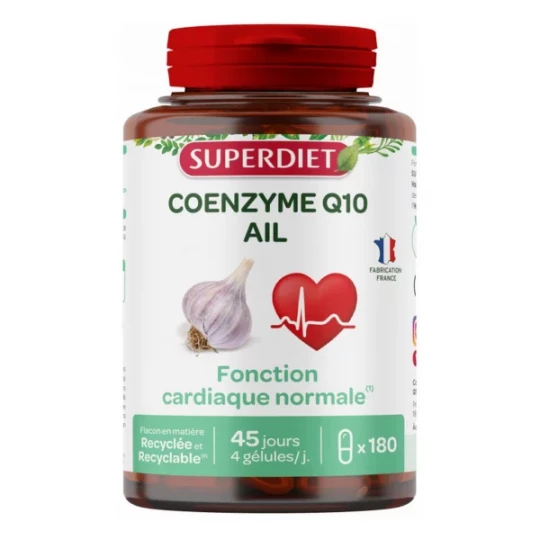 Superdiet Coenzyme Q10 Ail Gélules x 180