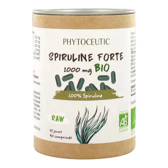 Phytoceutic Spiruline Forte 1000 mg Bio Comprimés x 90