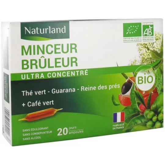 Naturland Minceur Brûleur Bio Ampoules 10 ml x 20