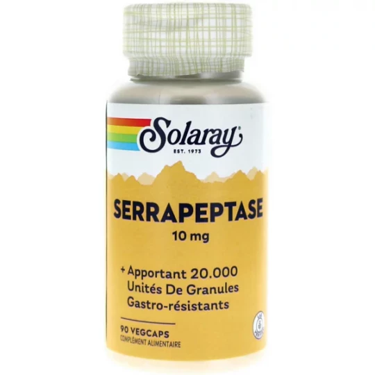 Solaray Serrapeptase 10 mg 90 Végécaps