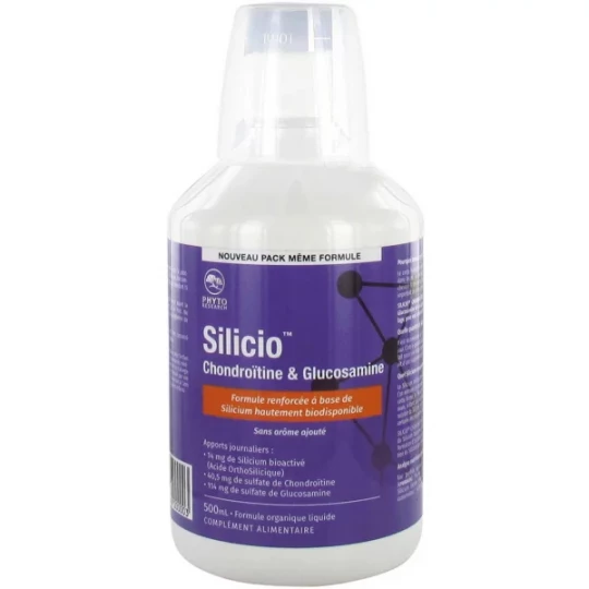 Phytoresearch Silicio Chondroïtine et Glucosamine 500 ml