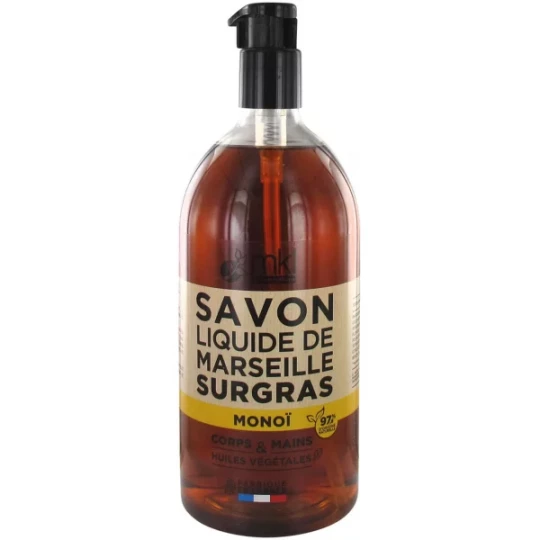 MKL Green Nature Savon Liquide de Marseille Huile d'Argan Huile de Monoï 1 L