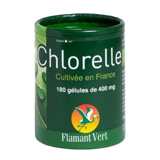 Flamant Vert Chlorelle Gélules 400 mg x 180