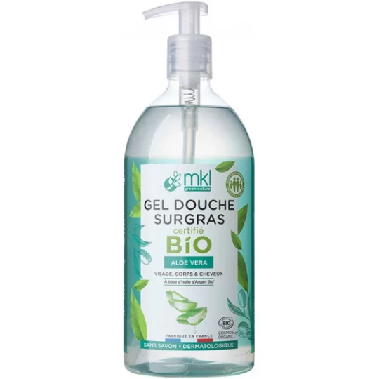 MKL Green Nature Gel Douche Surgras Aloe Vera Bio 1 L